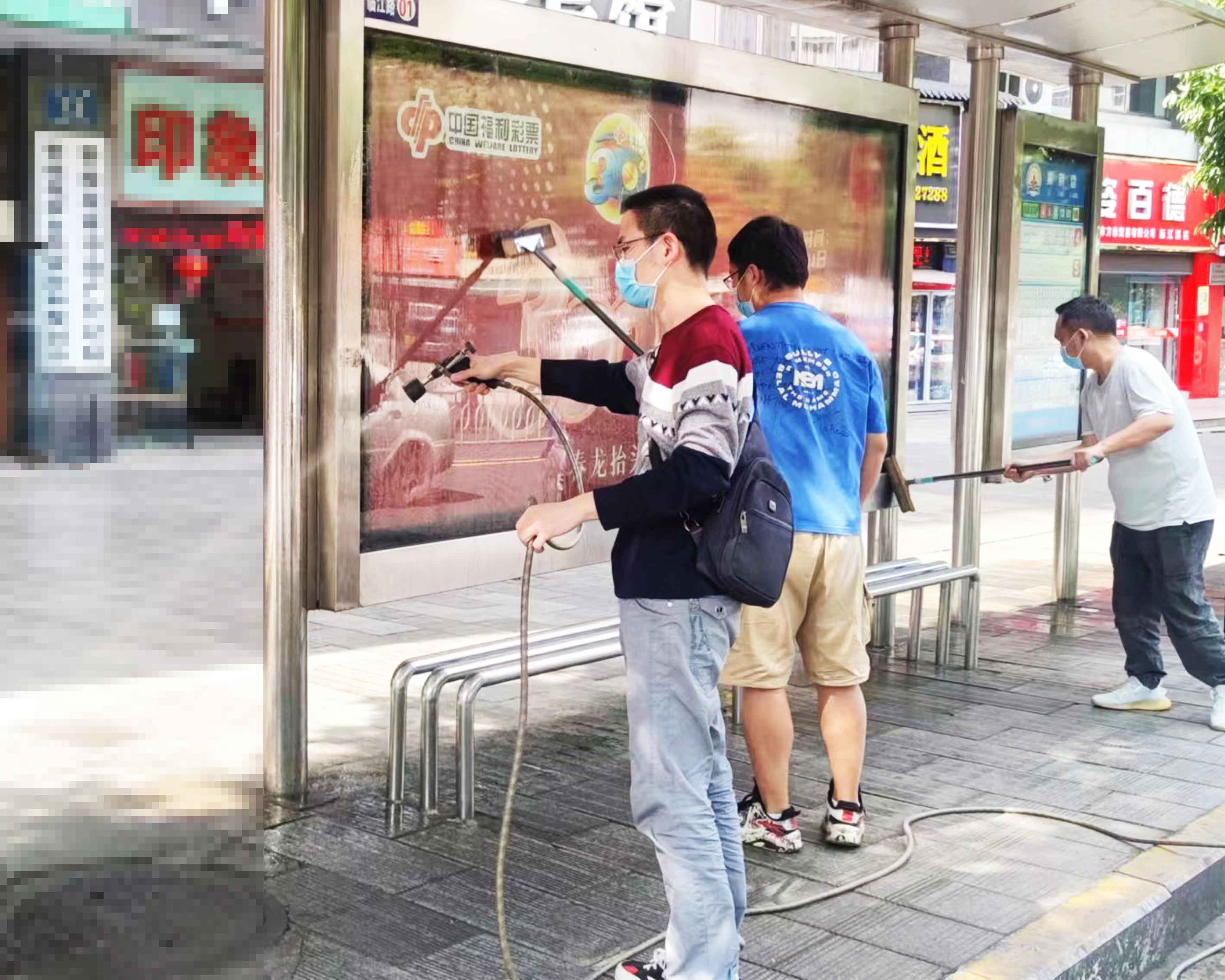 广告公司日常清洗维护站台